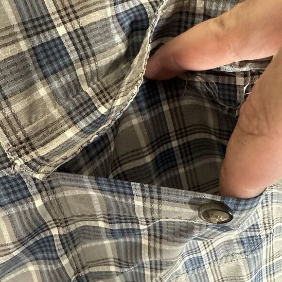 Croft & Barrow Shirt Mens 3XLT Quick Dry Plaid Short Sleeve Button Up Adult - Picture 3 of 6